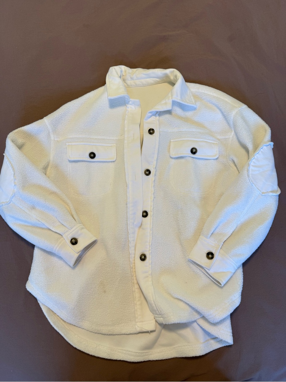 Fleece Button Up Jacket